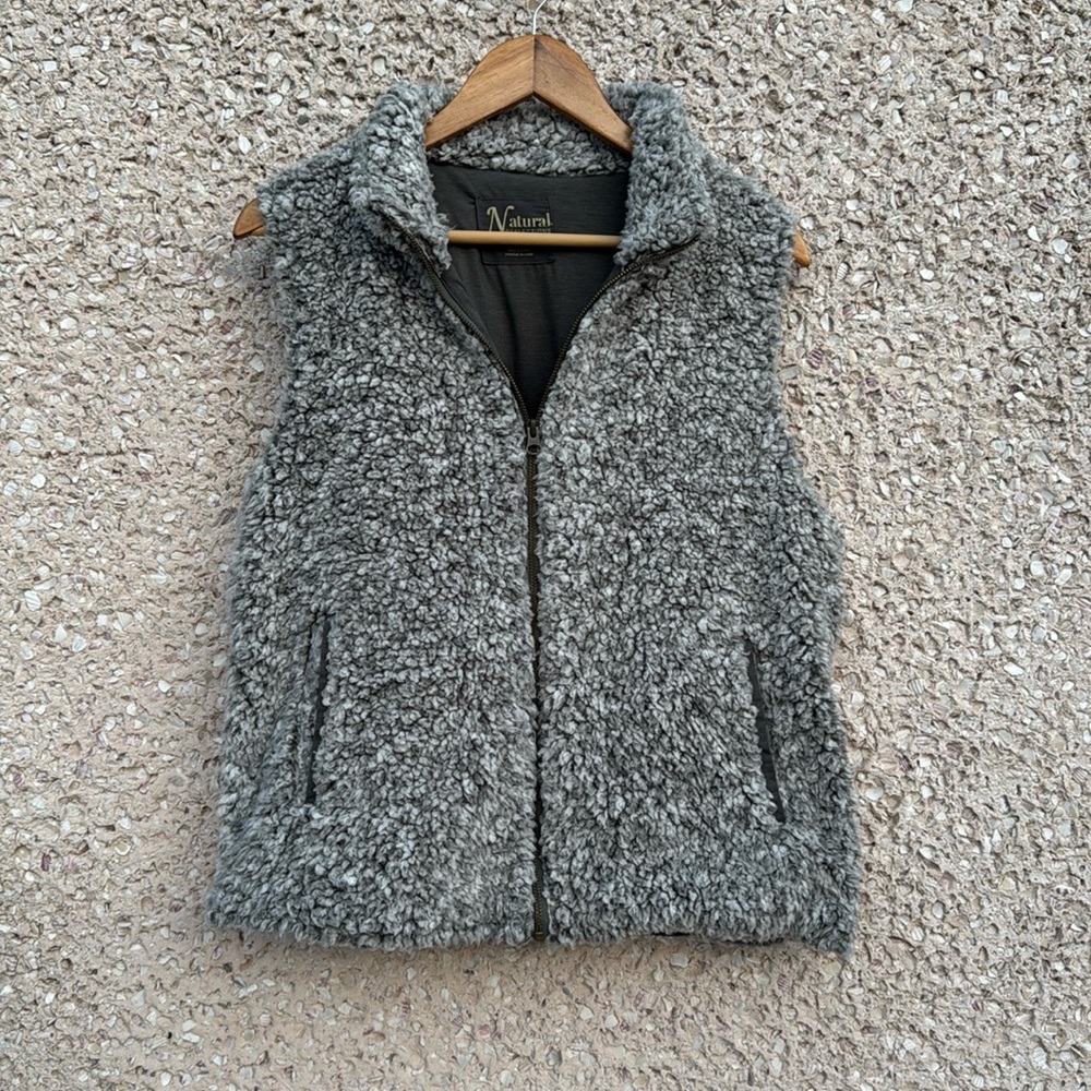 Teddy Vest Lightweight Ultra Soft Charcoal